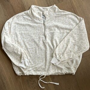 Cheetah 1/4 Zip Sweatshirt